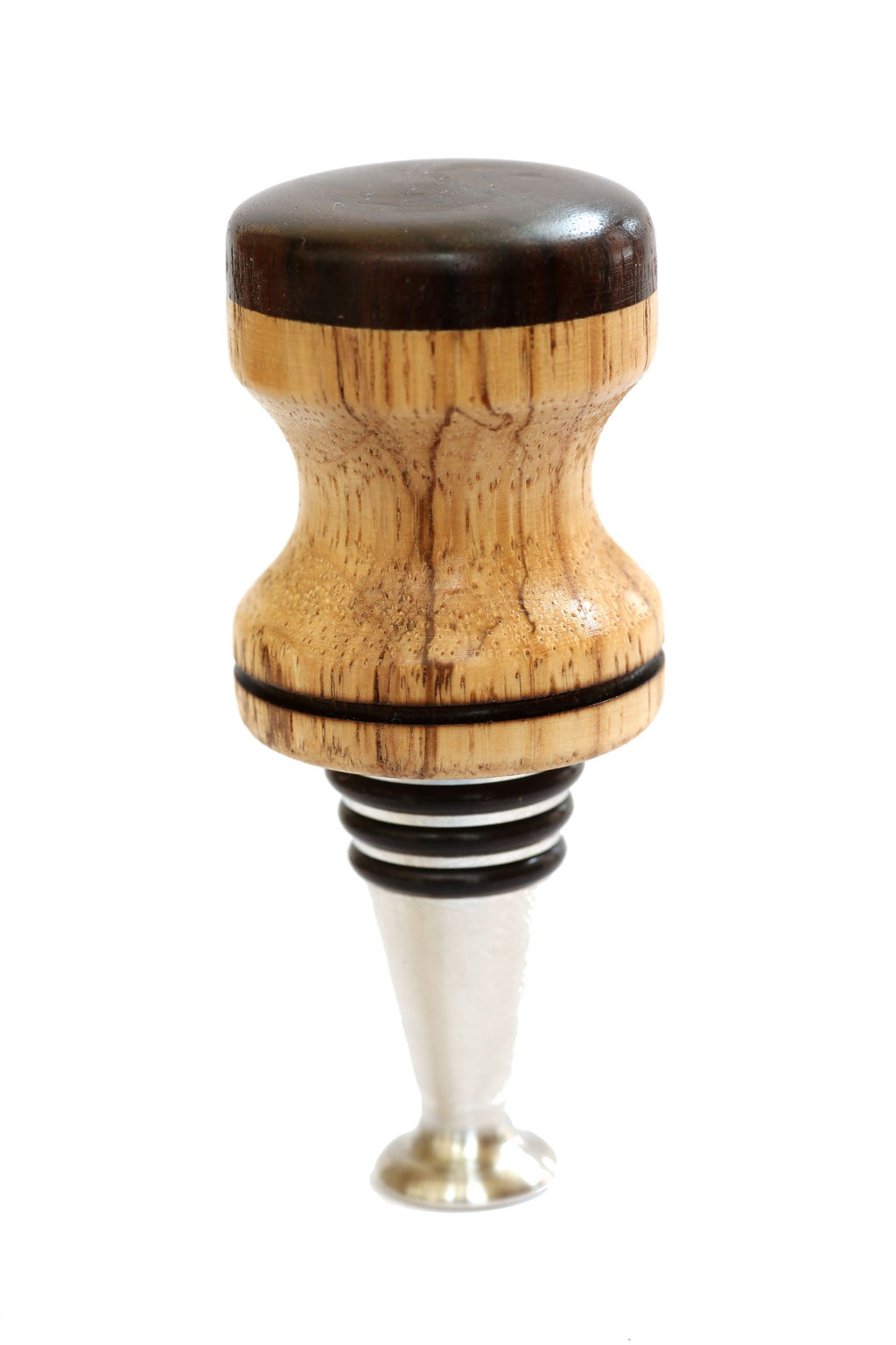 Zebrawood & Macassar Ebony Stopper