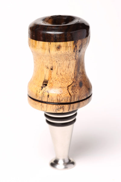 Spalted Tamarind & Macassar Stopper